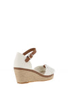 Tommy Hilfiger Womens Iconic Mid Wedge Sandals, Ivory