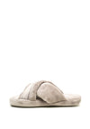 Tommy Hilfiger Womens Comfy Strap Slippers, Grey