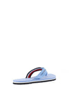 Tommy Hilfiger Womens Rope Stripe Flip Flop, Blue