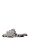 Calvin Klein Furry Slider Slippers, Light Grey
