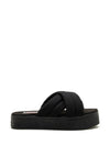 Tommy Jeans Womens Padded Strap Platform Sandals, Black