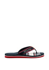 Tommy Hilfiger Womens Signature Flip Flops, Navy