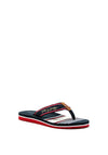 Tommy Hilfiger Womens Signature Flip Flops, Navy