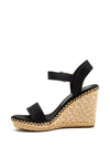 Tommy Hilfiger Womens Buckle Strap Wedge Sandals, Black