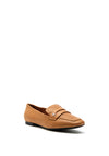 Tommy Hilfiger Womens Mini Monogram Loafers, Tan