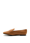 Tommy Hilfiger Womens Mini Monogram Loafers, Tan