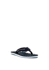 Tommy Hilfiger Womens Canvas Thong Flip Flops, Navy