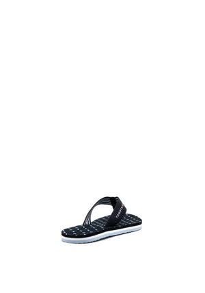 Tommy Hilfiger Womens Canvas Thong Flip Flops, Navy