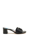 Tommy Hilfiger Womens Slip on Block Heel Sandals, Black