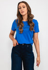Tommy Hilfiger Womens Logo T-Shirt, Electric Blue
