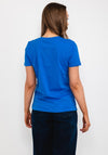 Tommy Hilfiger Womens Logo T-Shirt, Electric Blue
