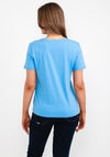 Tommy Hilfiger Womens 1985 Logo T-Shirt, Azure Blue