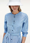 Tommy Hilfiger Pinstripe Shirt Dress, Blue & White