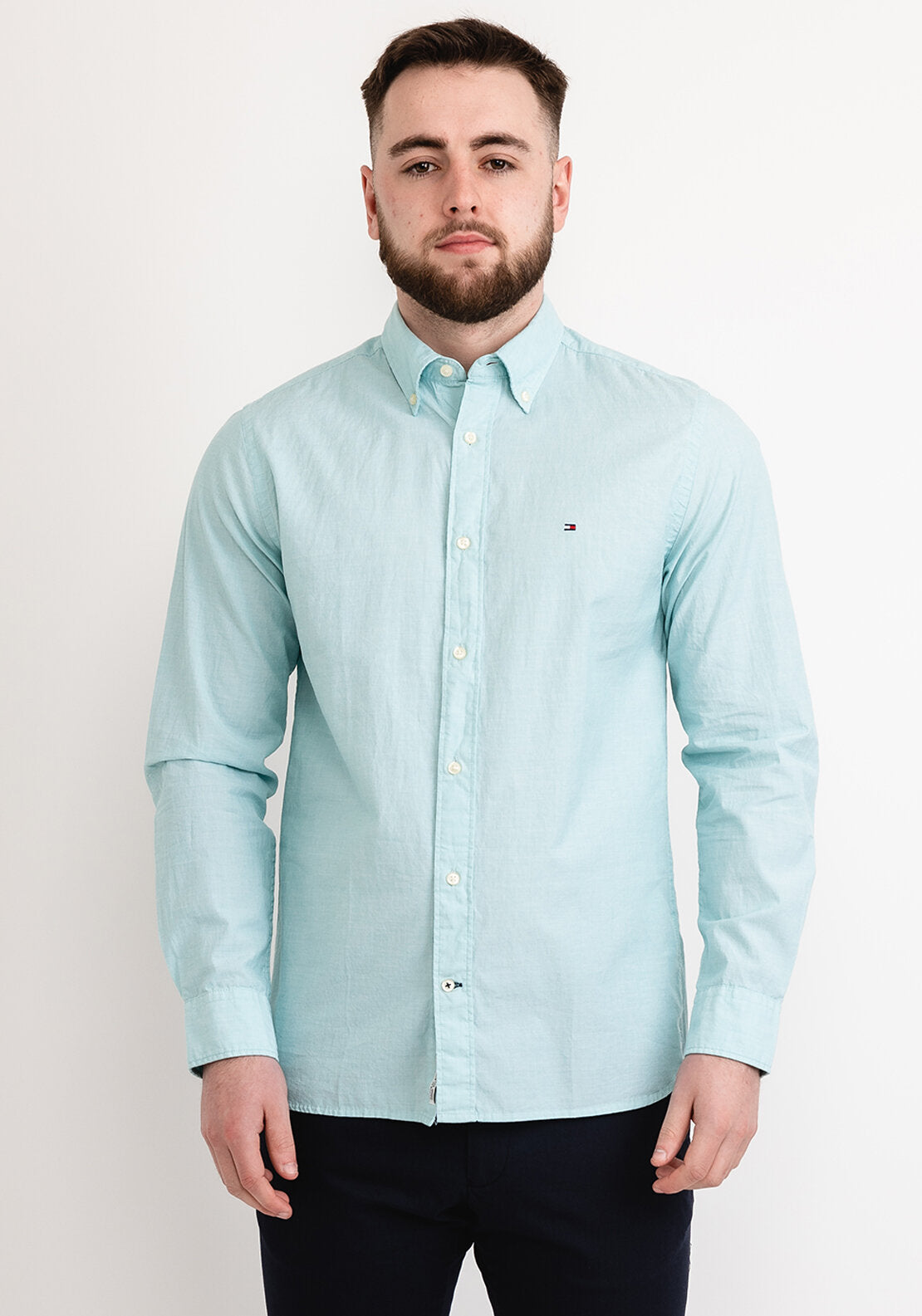 Tommy Hilfiger Natural Soft Poplin Shirt, Tidal Waves