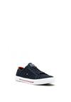 Tommy Hilfiger Mens Corporate Canvas Trainers, Navy