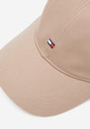 Tommy Hilfiger Essential Organic Cotton Flag Baseball Cap, Taupe