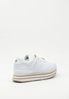 Tommy Hilfiger Womens Embossed Chunky Platform Trainer, White