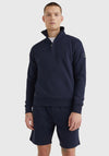 Tommy Hilfiger Recycled Cotton Half-Zip, Desert Sky