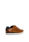 Tommy Hilfiger Lace Up Leather Trainers, Cognac