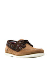 Tommy Hilfiger Mens Suede Boat Shoes, Cocoa