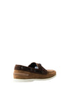 Tommy Hilfiger Mens Suede Boat Shoes, Cocoa