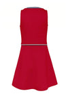 Tommy Hilfiger Girls Punto Milano Skater Dress, Red