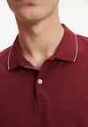 Tommy Hilfiger Heather Tipped Polo Shirt, Red