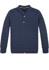 Tommy Hilfiger Boys Essential Tape Back Polo Top, Navy