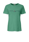 Tommy Hilfiger Womens Logo T-Shirt, Central Green