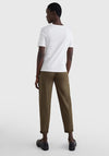 Tommy Hilfiger Womens Velvet Flag T-Shirt, White