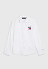 Tommy Hilfiger Boys Flag Oxford Shirt, White