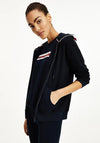 Tommy Hilfiger Womens Loungewear Logo Hoodie, Navy