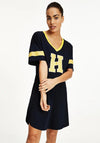 Tommy Hilfiger Womens Varsity Jersey Nightdress, Navy