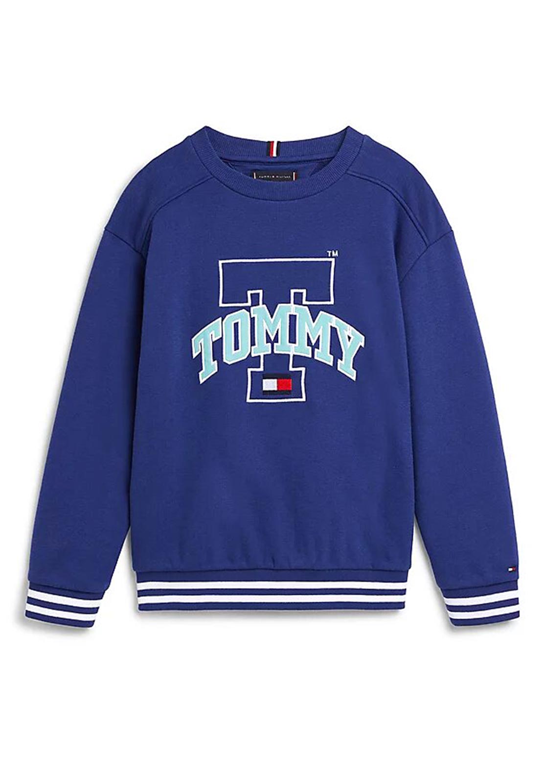 Tommy Hilfiger Boys Tartan Sweatshirt, Pilot Blue