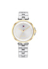 Tommy Hilfiger Womens Quartz Face Watch, Silver & Gold