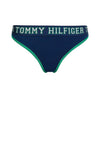 Tommy Hilfiger Womens Logo Contrast Thong, Twilight Indigo