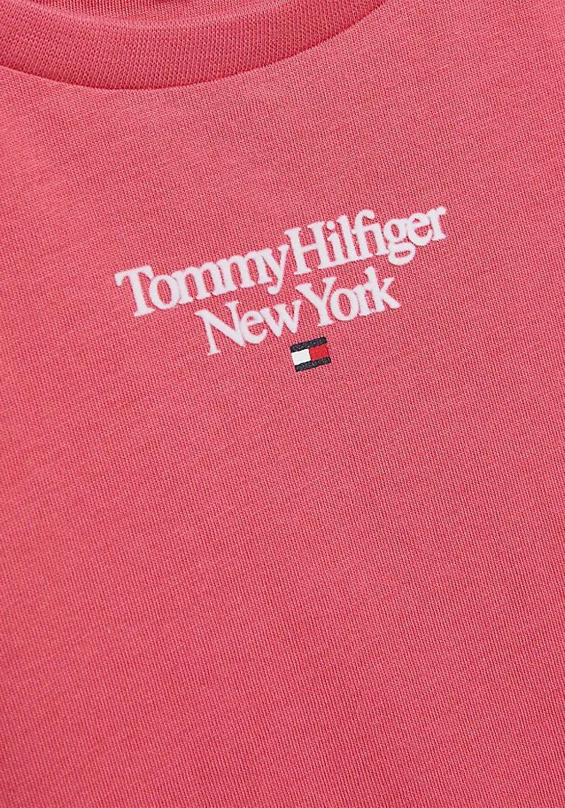 Tommy Hilfiger Girls New York Graphic T-Shirt, Washed Crimson