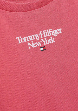 Tommy Hilfiger Girls New York Graphic T-Shirt, Washed Crimson