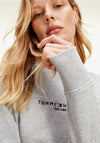 Tommy Hilfiger Womens Classic Crewneck Sweater, Grey