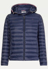 Tommy Hilfiger Womens Essential Quilted Hooded Down-Filled Jacket, Navy