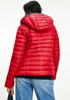 Tommy Hilfiger Womens Essential Quilted Hooded Down-Filled Jacket, Primary Red
