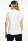 Tommy Hilfiger Womens Script Logo T-Shirt, White