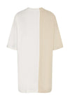 Tommy Jeans Womens Colour Block T-Shirt Dress, Beige & White