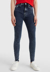 Tommy Jeans Womens Sylvia Super Skinny Jeans, Dark Wash
