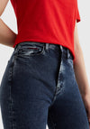 Tommy Jeans Womens Sylvia Super Skinny Jeans, Dark Wash
