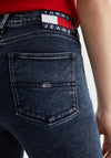 Tommy Jeans Womens Sylvia Super Skinny Jeans, Dark Wash