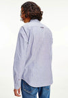 Tommy Jeans Stretch Oxford Stripe Shirt, Court Blue Stripe
