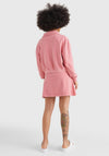 Tommy Jeans Womens Quarter Zip Sweater, Rose Pink