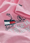 Tommy Jeans Womens Take It Easy T-Shirt, Fresh Pink