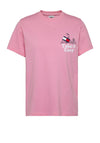 Tommy Jeans Womens Take It Easy T-Shirt, Fresh Pink